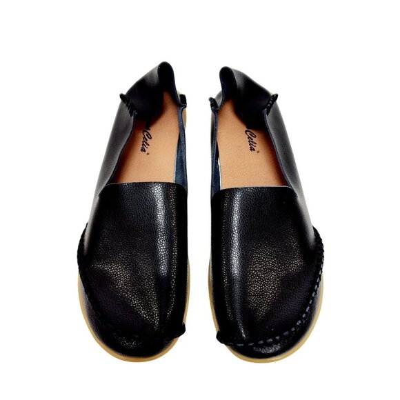 Woman Loafer Shoes Size 8.5 /40 Black Antiskid Flat Oversize Flat - Picture 13 of 13
